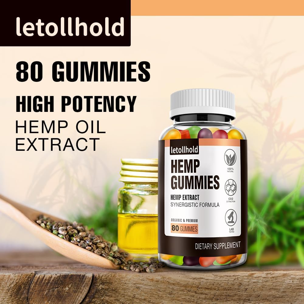 Gummies de Chanvre letollhold paquet arrière avec ingrédients
