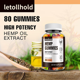 Gummies de Chanvre letollhold paquet arrière avec ingrédients