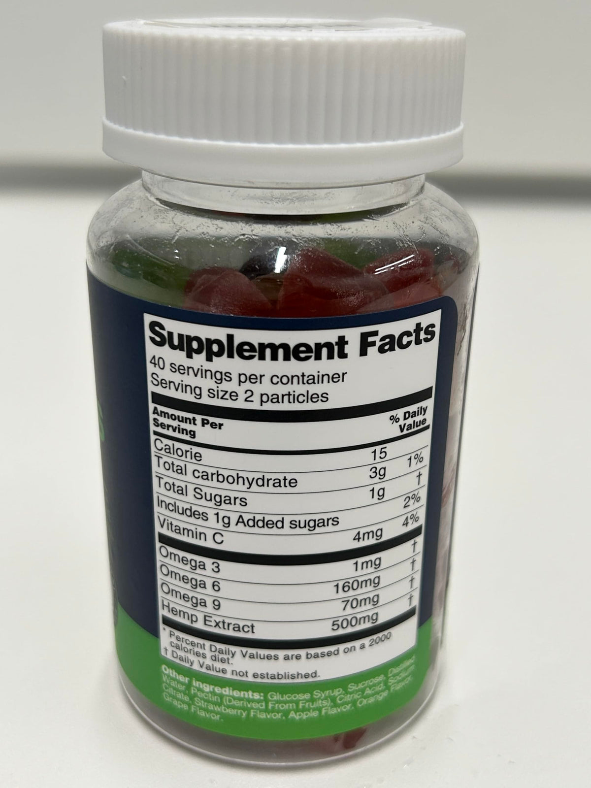Gummies de chanvre Nubetong - vue de côté