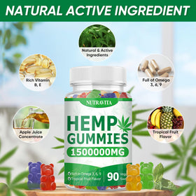 Gummies de chanvre Nutravita en forme amusante