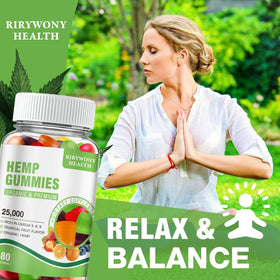 Gummies de Chanvre RiRywony Health sur une table