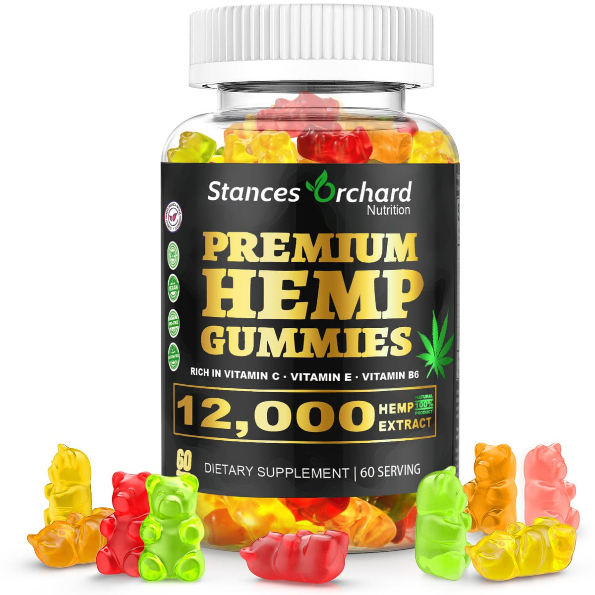 Gummies de Chanvre STANCES ORCHARD 60 unités, emballage avant