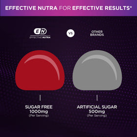 Gummies de Chardon-Marie Effective Nutra montrant la taille des gummies