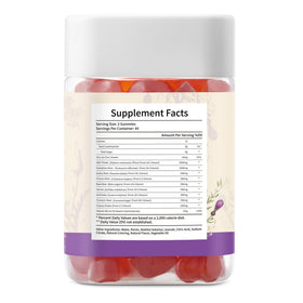 Gummies de Chardon-Marie esverco avec un fond de plantes