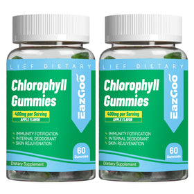 Gummies de chlorophylle EAZGOO en paquet de 390g, saveur pomme