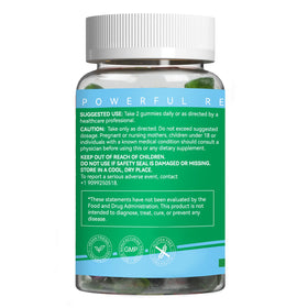 Gummies de chlorophylle EAZGOO, flacon avec étiquette visible