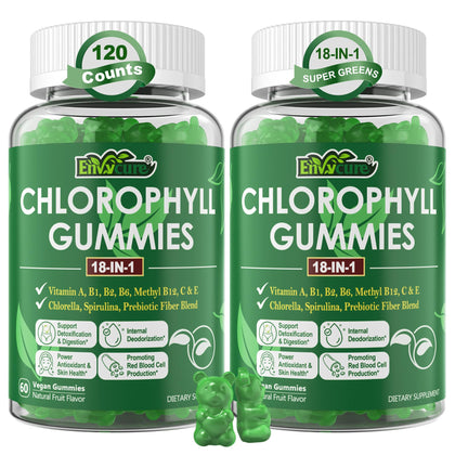Gummies de chlorophylle EnvyCure en pot de 440g