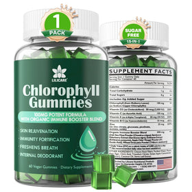Gummies de chlorophylle LILICARE 60 gummies au goût de pomme verte