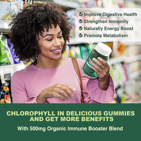 Gummies de chlorophylle LILICARE, présentation sur une table