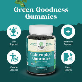 Gummies de chlorophylle Natures Craft, prise en main