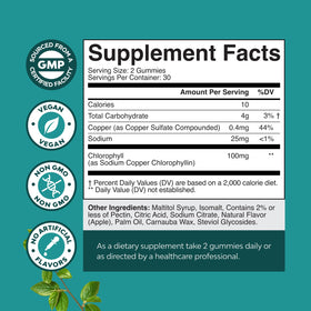 Gummies de chlorophylle Natures Craft, utilisation quotidienne