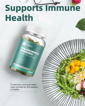 Gummies de chlorophylle ORGMO dans un environnement naturel