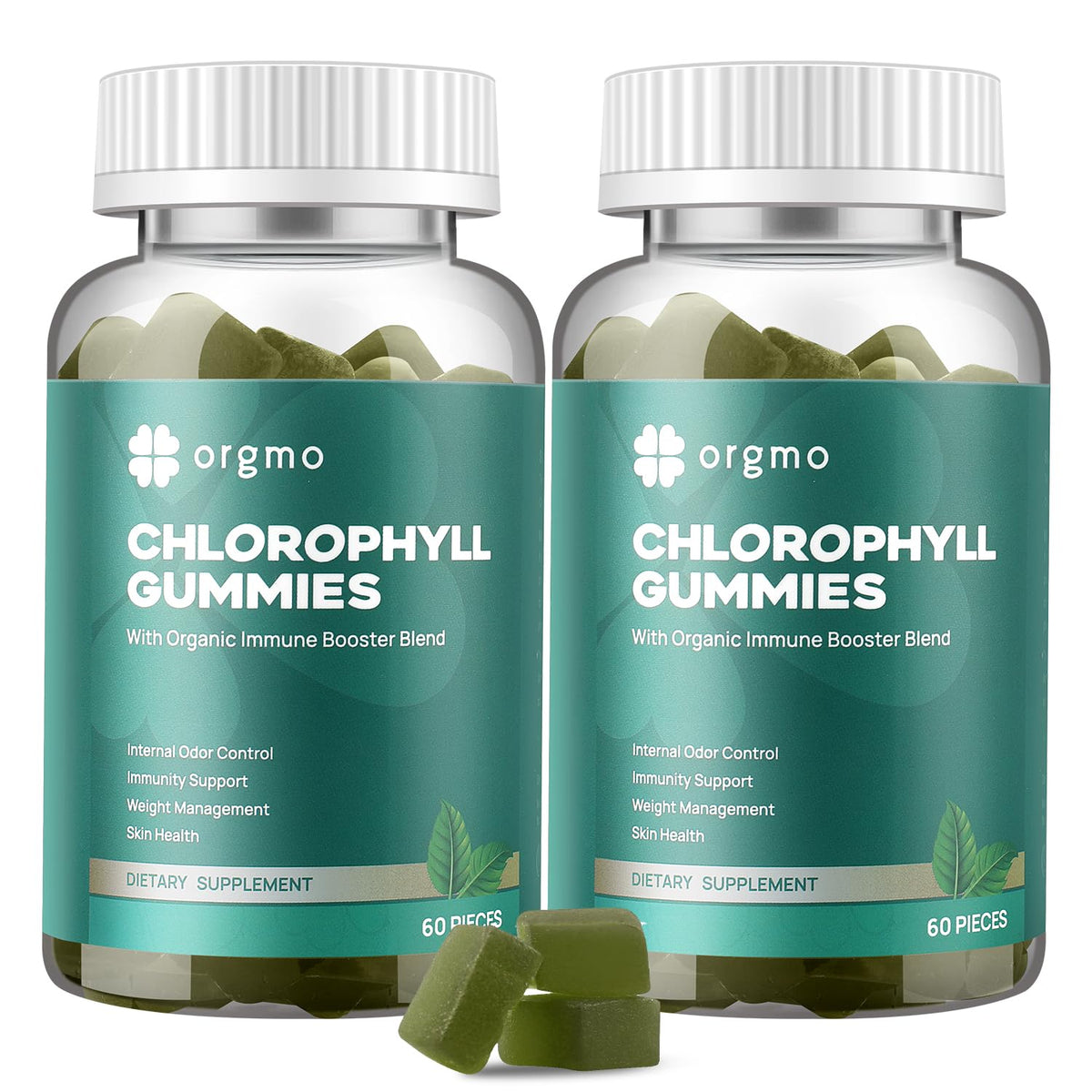 Gummies de chlorophylle ORGMO en pot de 440g