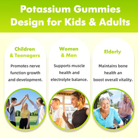 Gummies de chlorure de potassium softbear, ingrédients sur l'étiquette