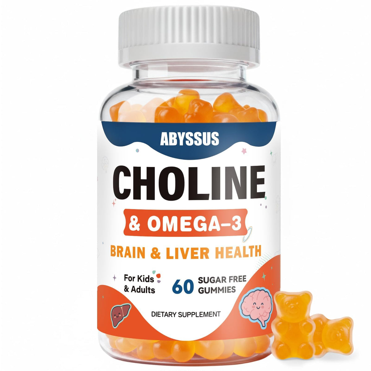 Gummies de Choline ABYSSUS pour enfants, emballage avant