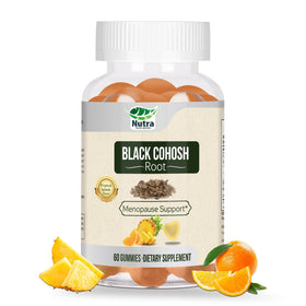 Gummies de Cimicifuga NutraNourish, vue de face avec emballage