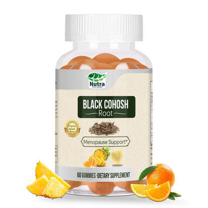 Gummies de Cimicifuga NutraNourish, vue de face avec emballage
