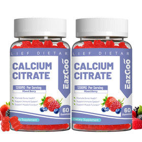 Gummies de citrate de calcium EAZGOO 1200mg, paquet avant