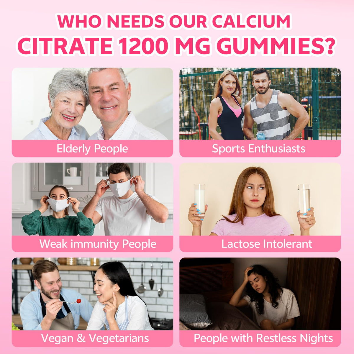 Gummies de citrate de calcium HUUAYAO, prise en main