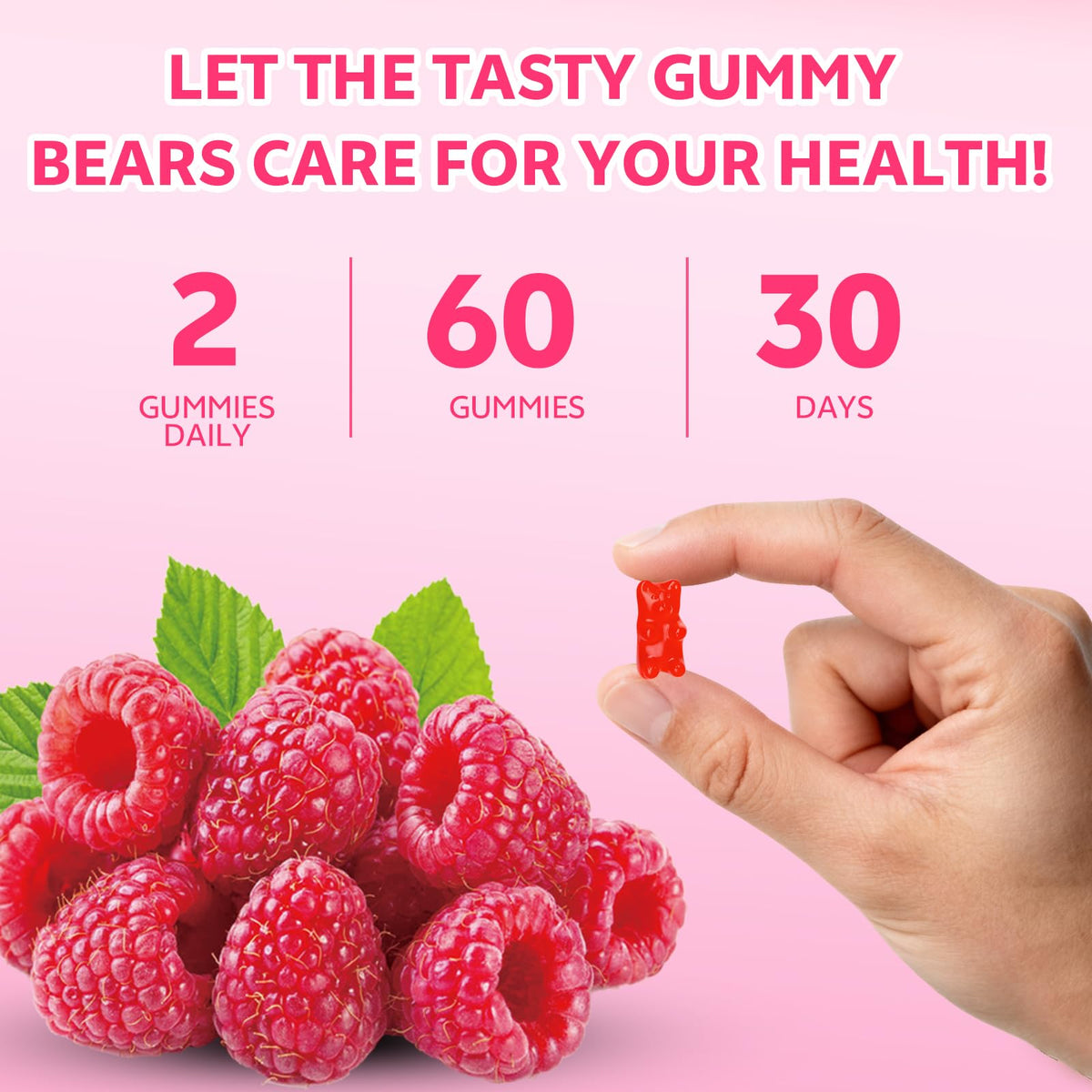 Gummies de citrate de calcium HUUAYAO, vue du dessus du pot