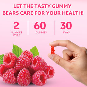 Gummies de citrate de calcium HUUAYAO, vue du dessus du pot