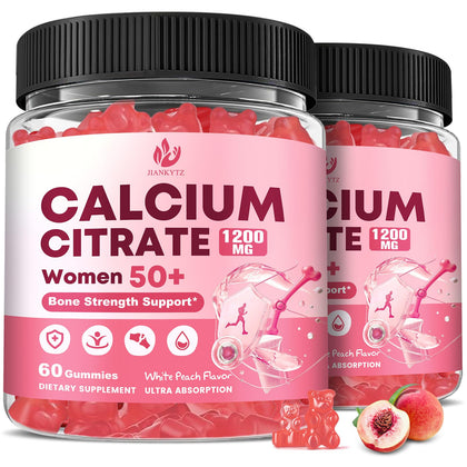 Gummies de Citrate de Calcium JIANKYTZ saveur pêche blanche avant