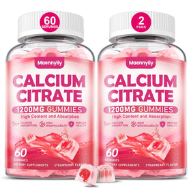 Gummies de citrate de calcium Maennyliy 1200 mg, vue de face