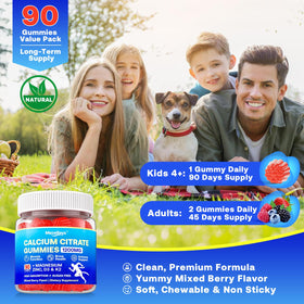 Gummies de citrate de calcium Meceilays, flacon avec couvercle