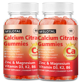 Gummies de Citrate de Calcium MSLOTAL 1200 mg en vue de face