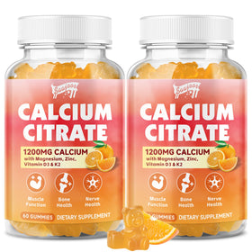 Gummies de citrate de calcium Saajoor 1200 mg vue de face