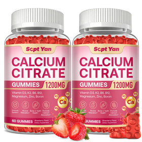 Gummies de citrate de calcium SEPT YAN en pot avec étiquette