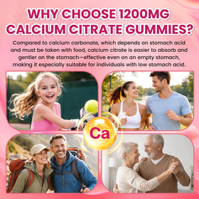Gummies de citrate de calcium SEPT YAN, ingrédients principaux