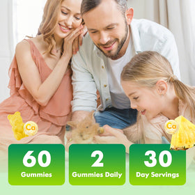 Gummies de citrate de calcium VCCHUYH 1200 mg, affichage des valeurs nutritionnelles
