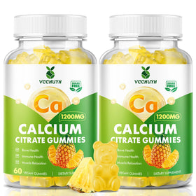 Gummies de citrate de calcium VCCHUYH 1200 mg, vue de face avec emballage