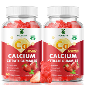 Gummies de citrate de calcium VCCHUYH 1200mg, vue de face