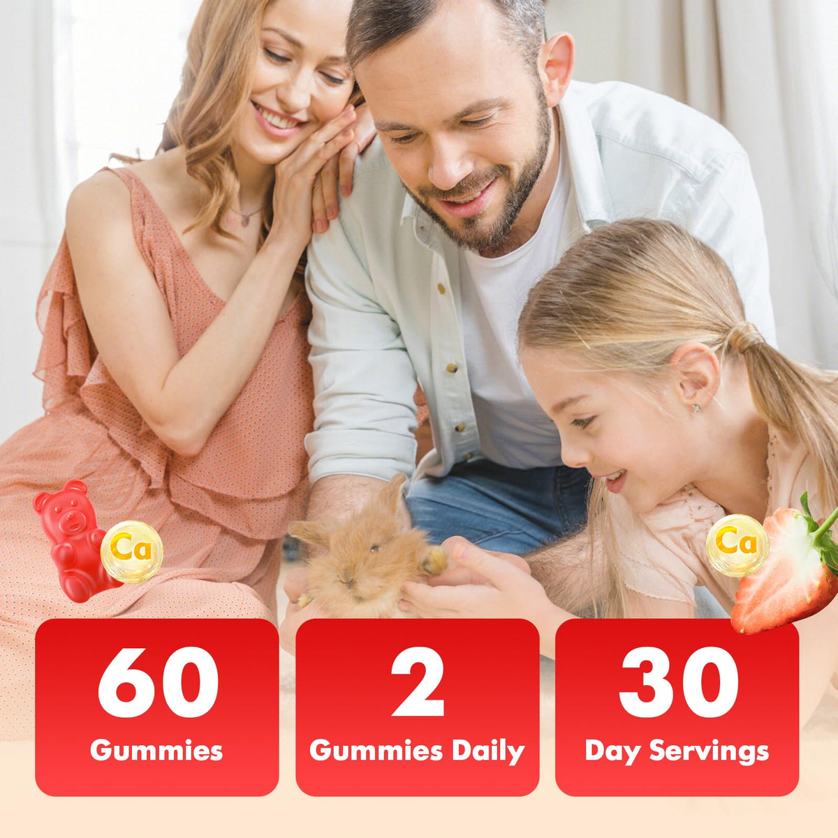 Gummies de Citrate de Calcium VCCHUYH avec des ingrédients naturels