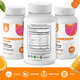 Gummies de Citrate de Magnésium DR. MORITZ, vue de côté avec gummies visibles