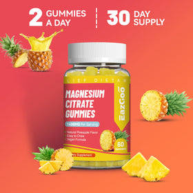 Gummies de citrate de magnésium EAZGOO sur une table en bois