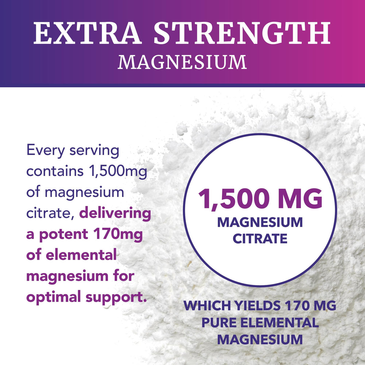 Gummies de citrate de magnésium Nobi Nutrition avec étiquette et dosage