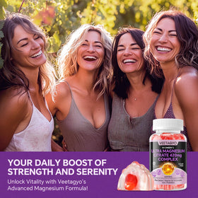 Gummies de citrate de magnésium VEETAGYO avec fruits