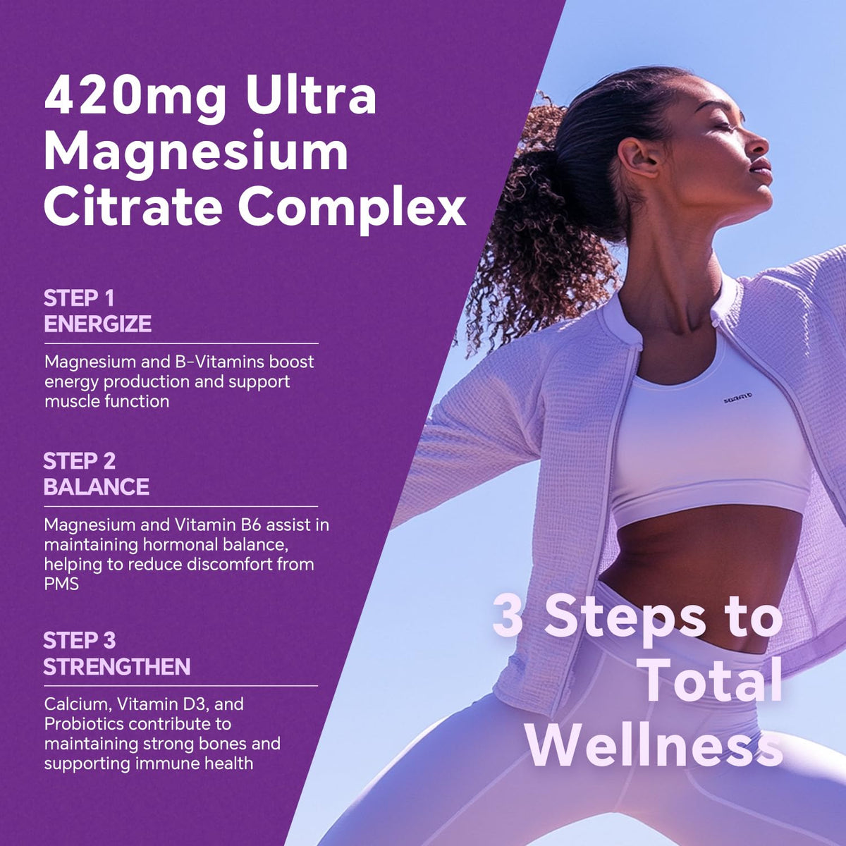 Gummies de citrate de magnésium VEETAGYO et ingrédients naturels