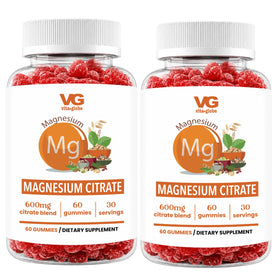 Gummies de citrate de magnésium VITA GLOBE, vue de face