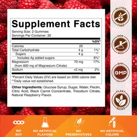 Gummies de Citrate de Magnésium Vitamatic 600mg sur une table