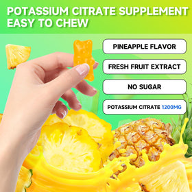 Gummies de citrate de potassium GrnLife dans un bol