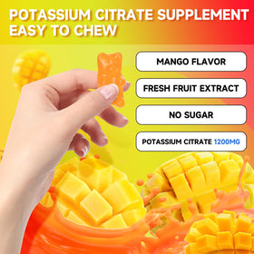 Gummies de Citrate de Potassium GrnLife, montrant la taille de la portion