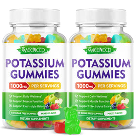 Gummies de citrate de potassium MEENCCD en pot, 120 unités.