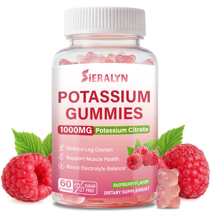 Gummies de citrate de potassium Sieralyn avec emballage de 231g
