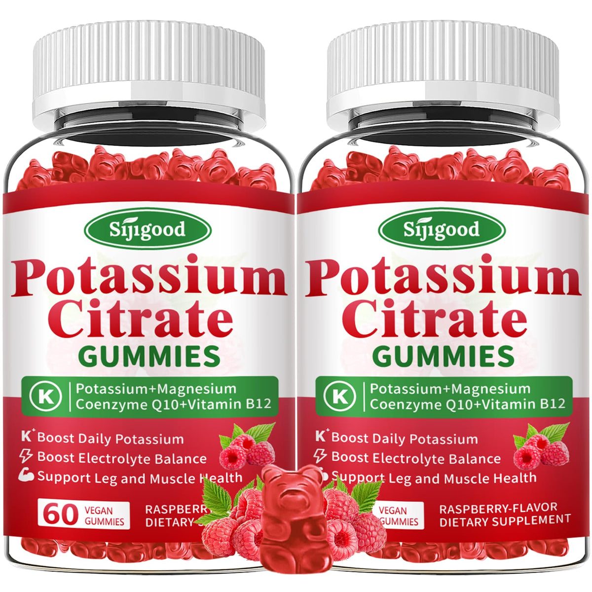 Gummies de citrate de potassium Sijigood avant avec emballage