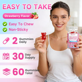 Gummies de collagène Jabsah avec étiquette visible