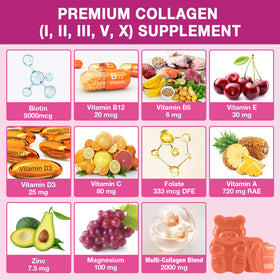 Gummies de collagène vegan dans une main